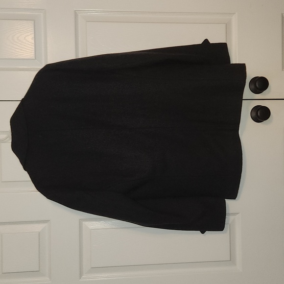 Men's black peacoat - Picture 2 of 6